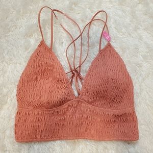 Victoria's Secret PINK triangle smocked br…
